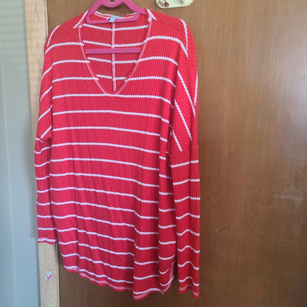 Red/white striped White Birch top